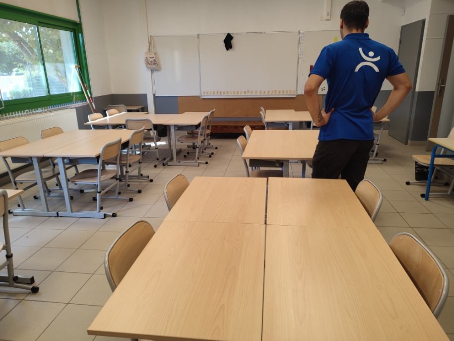 Installation mobilier scolaire